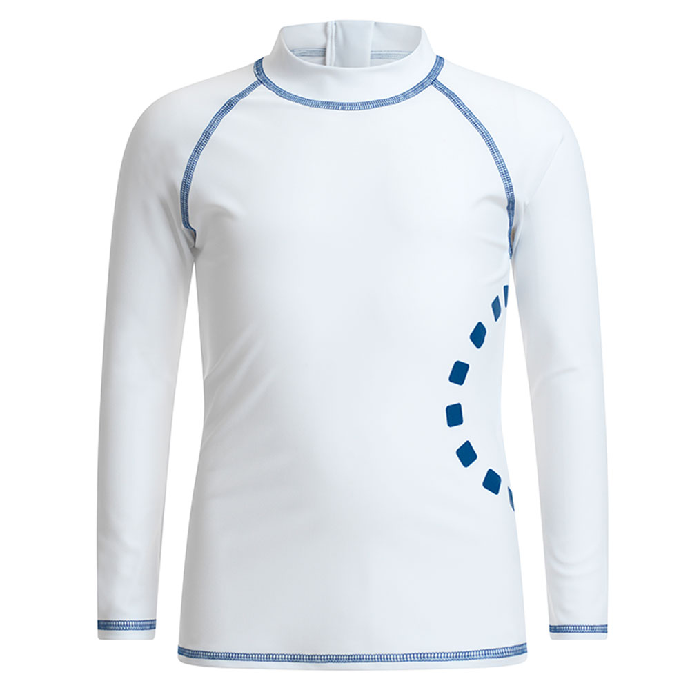 Noma Long-Sleeved Rash Top Swimwear - White/Blue