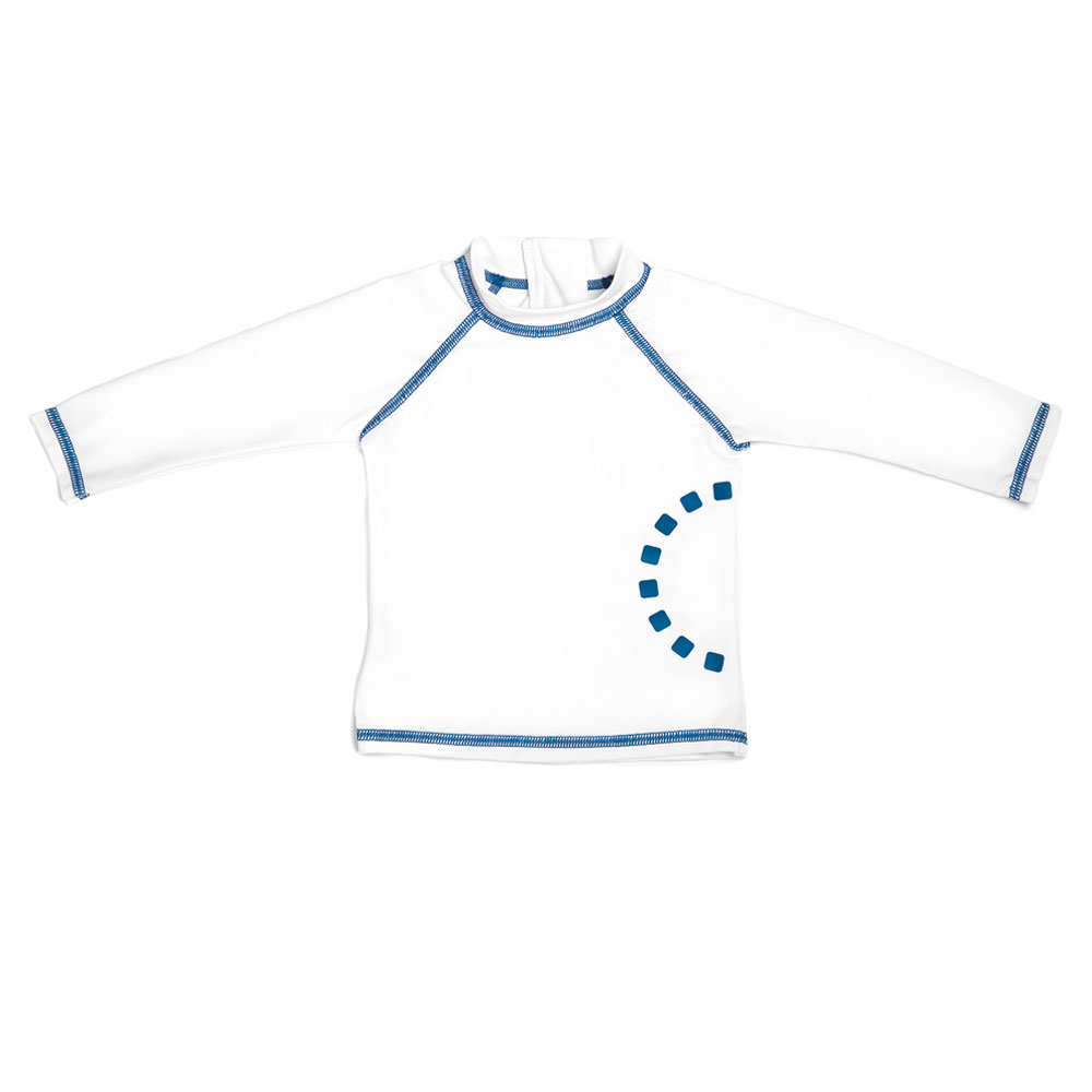 Noma Long-Sleeved Rash Top Swimwear - White/Blue