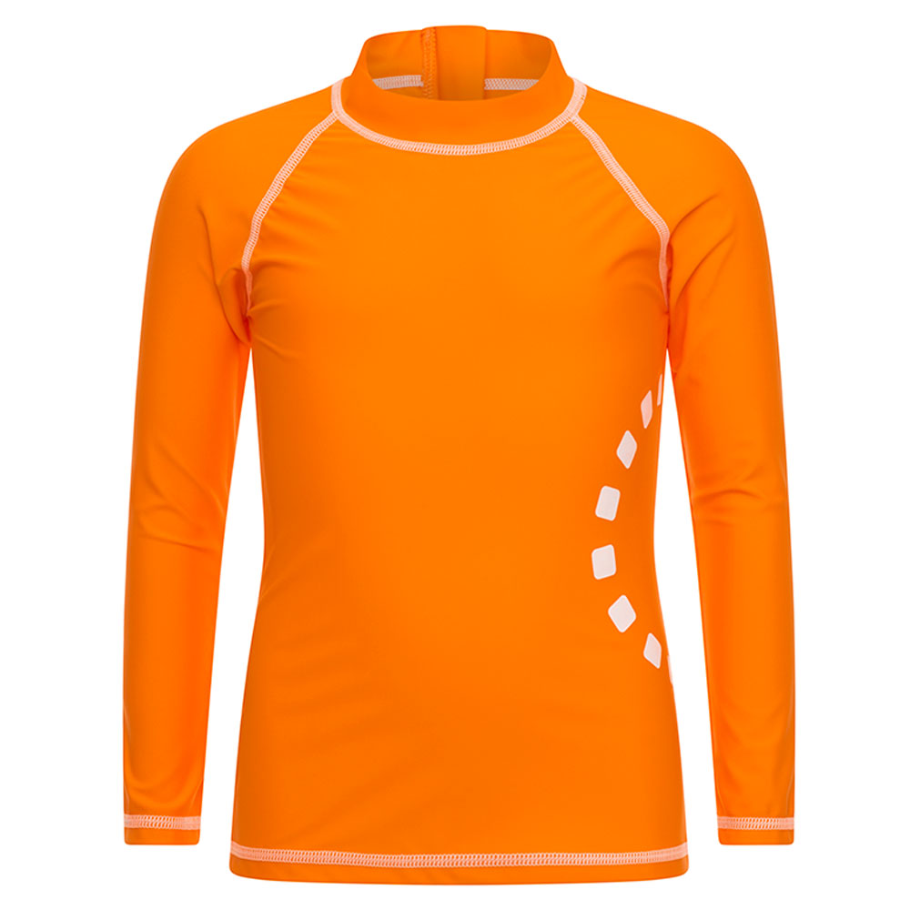 Noma Long-Sleeved Rash Top Swimwear - Orange/White