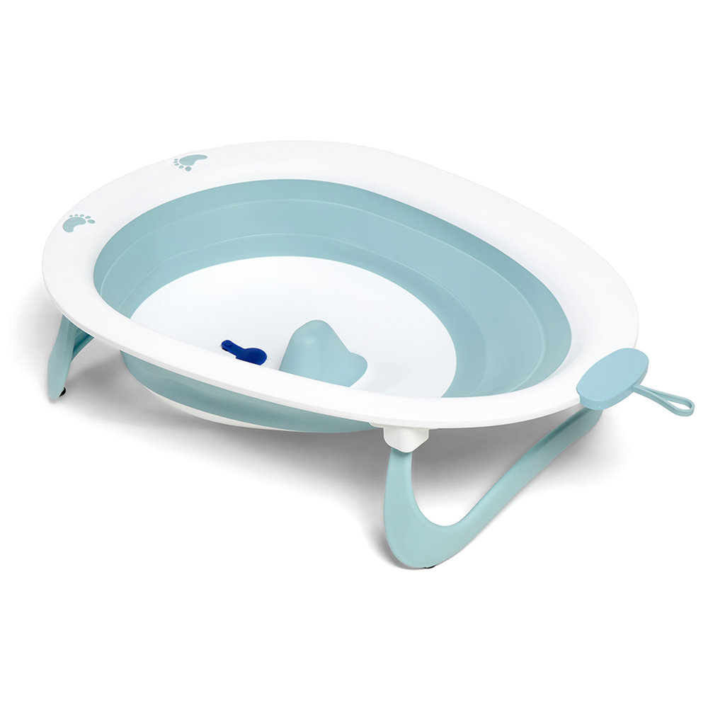 Bumble & Bird - Egg-Shape Style Foldable Bath tub - Green | Portable Infant Bath