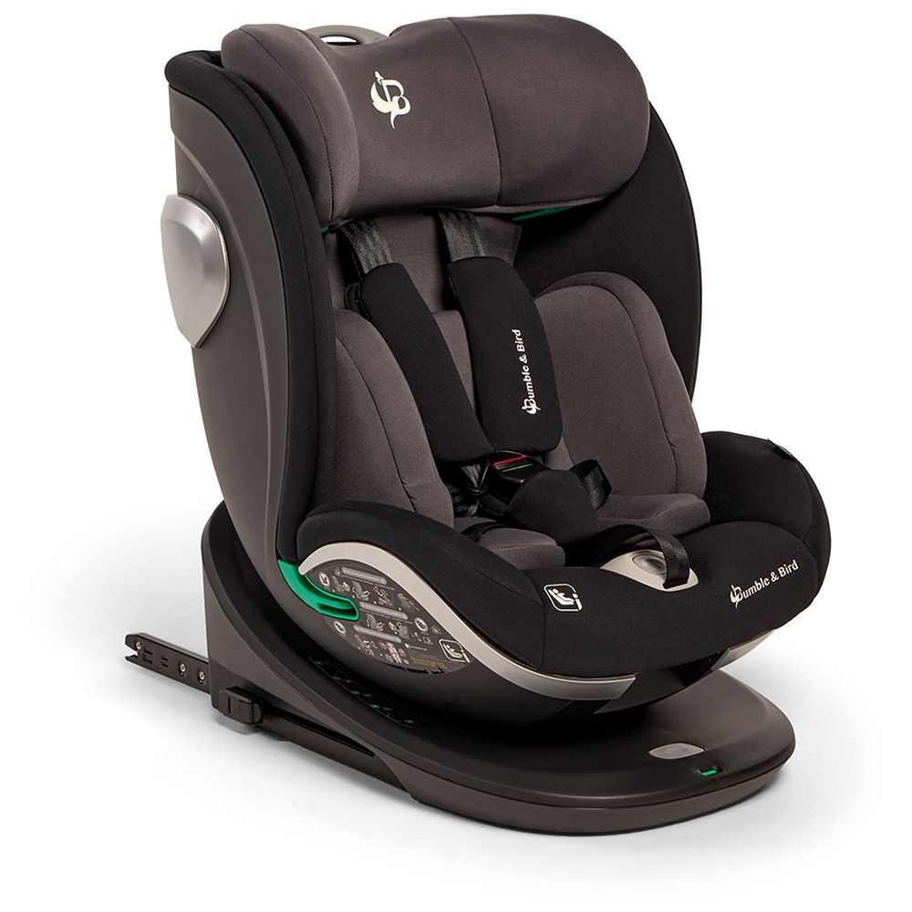 Bumble & Bird Robin 360° Rotating ISOFIX Car Seat - Black | i-Size Certified Group 0+/1/2/3 | Birth to 12 Years