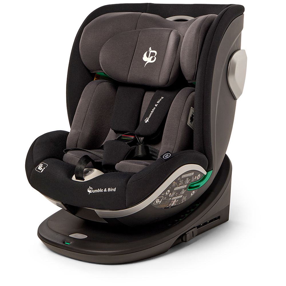 Bumble & Bird Robin 360° Rotating ISOFIX Car Seat - Black | i-Size Certified Group 0+/1/2/3 | Birth to 12 Years