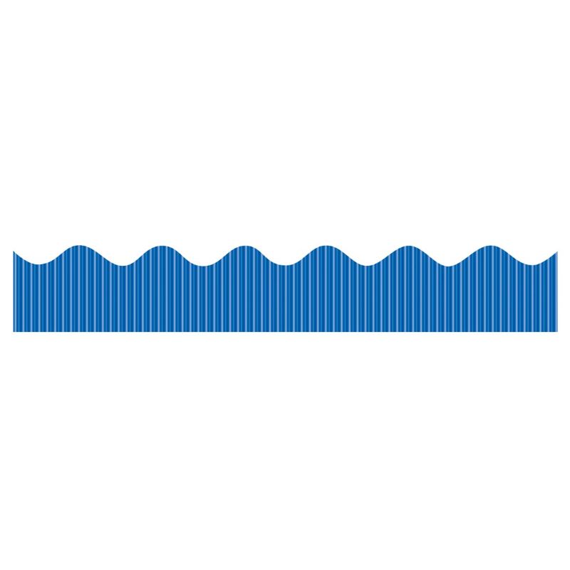 Creativity International - Metallic Scalloped Bordette Blue