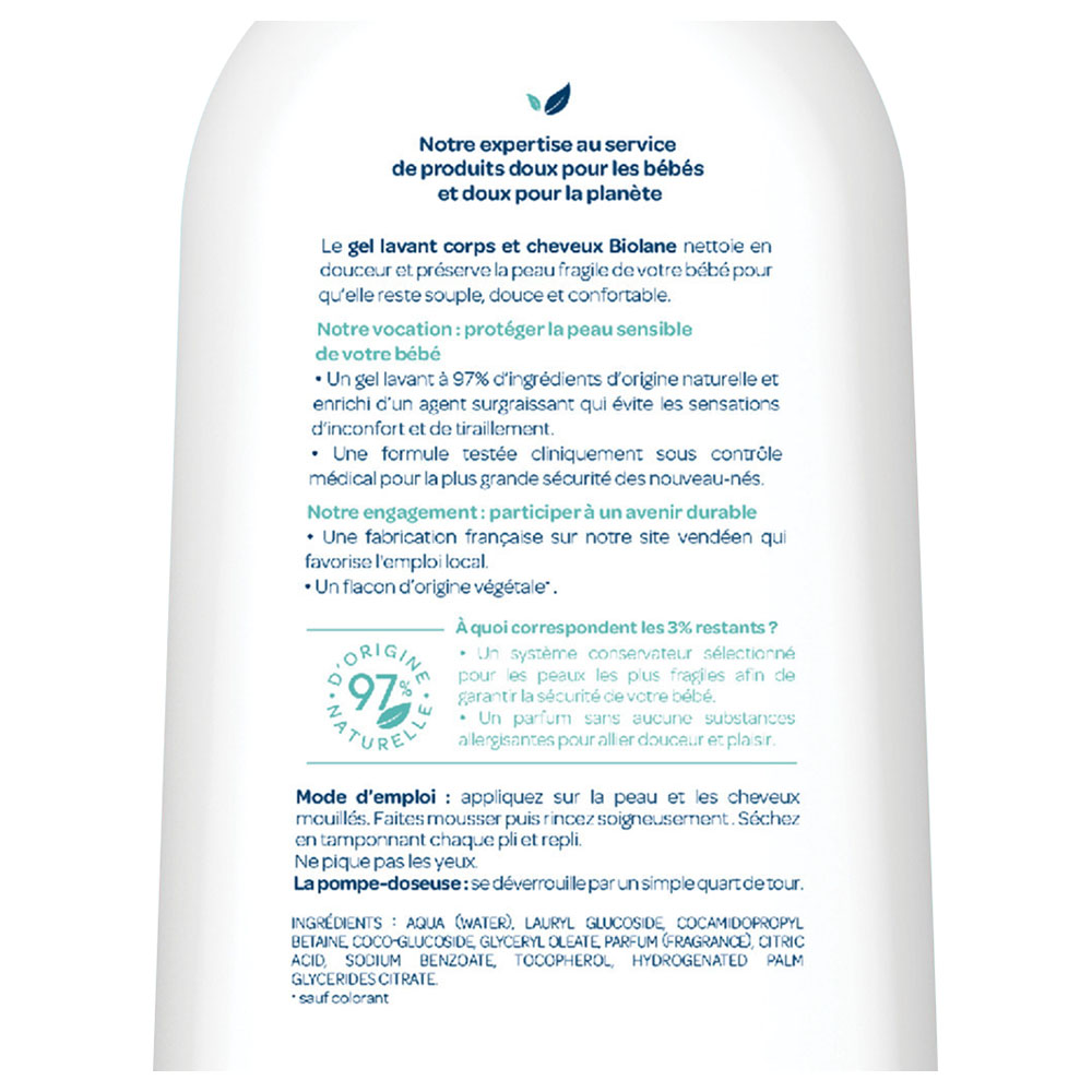 Biolane - 2-in-1 Body & Hair Cleanser 750ml
