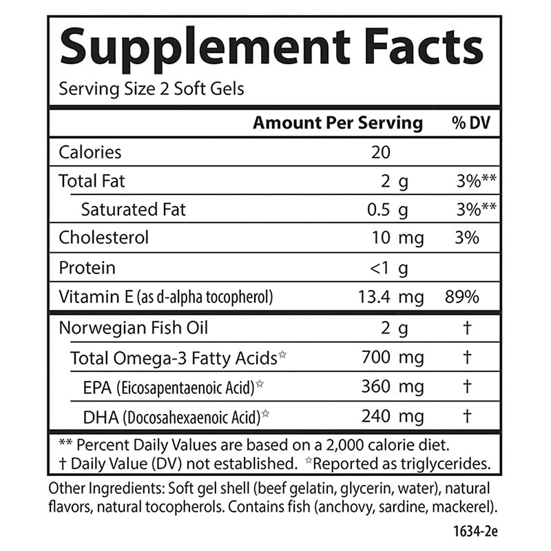 Carlson - Lemon Fish Oil 150 Soft Gels