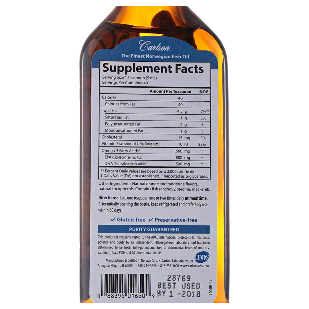 Carlson - Fish Oil Orange 200ml