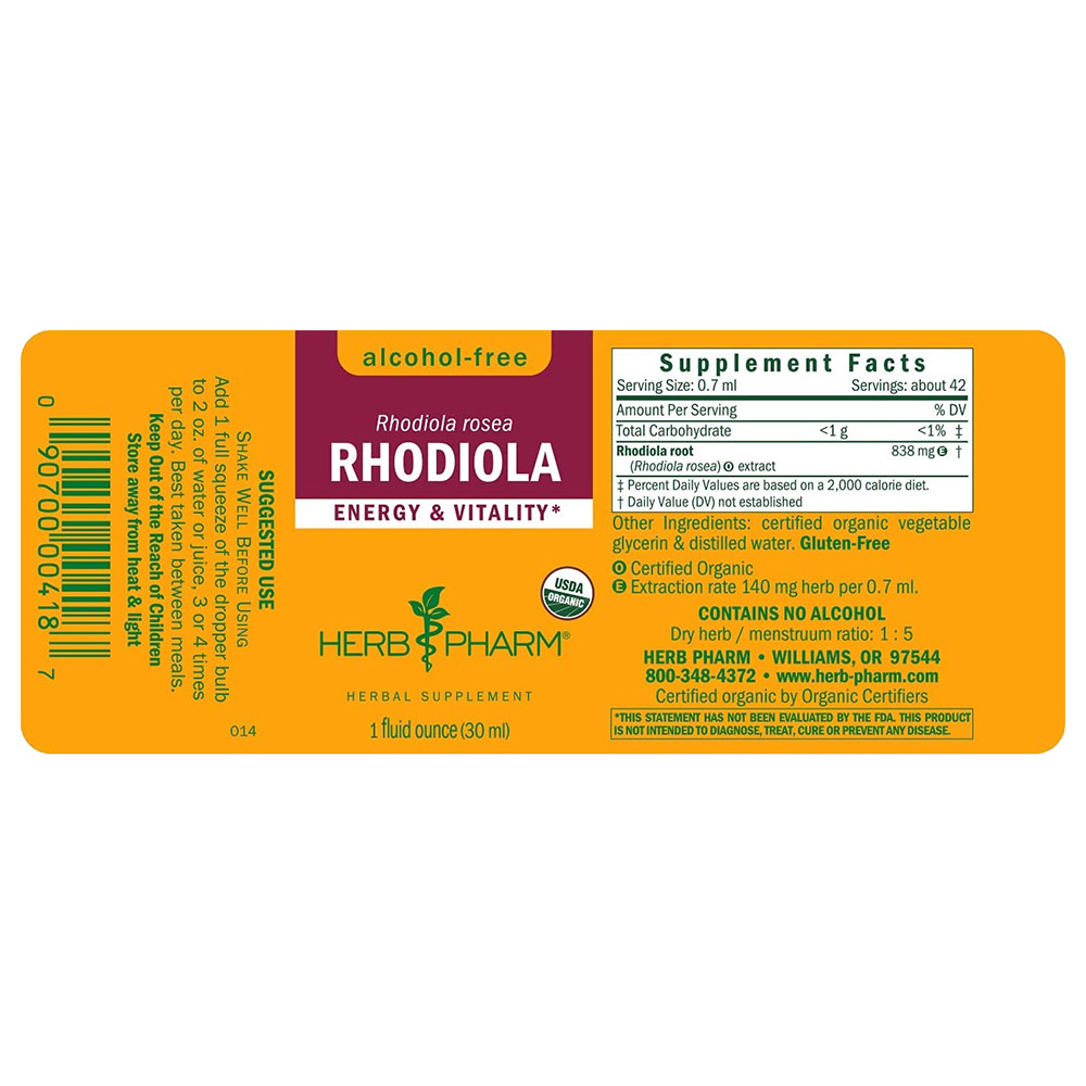 Herb Pharm - Rhodiola Glycerite - 30ml