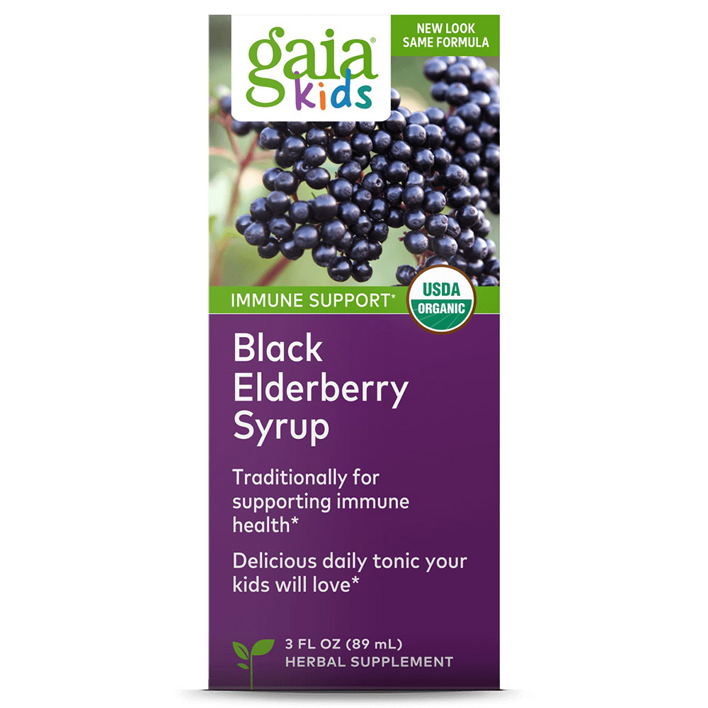 Gaia Herbs Kids - Black Elderberry Syrup 89 ml