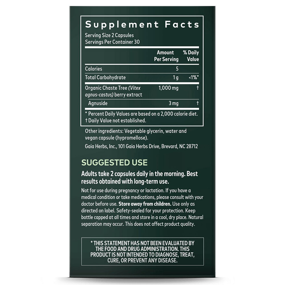 Gaia Herbs - Vitex Berry Women's Health 60 Capsules