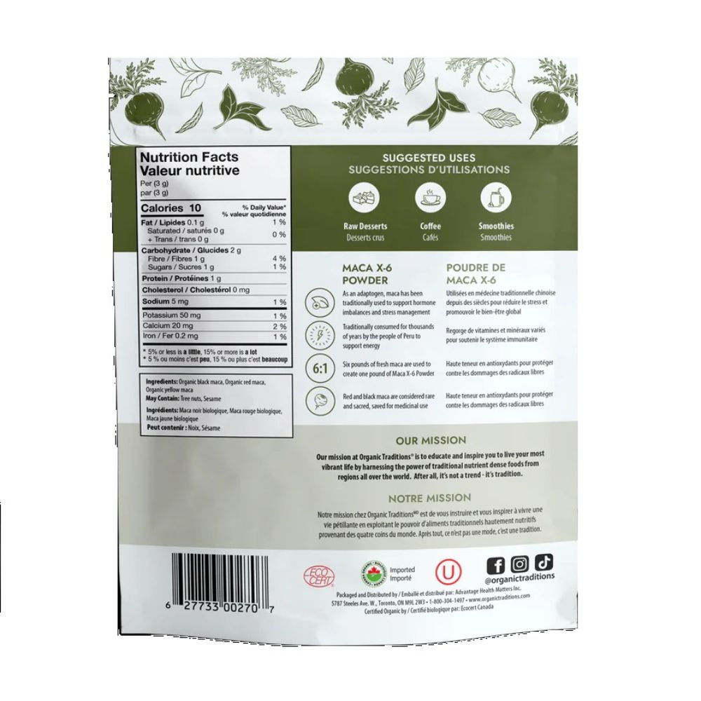 Organic Traditions Maca X-6 Powder 150g