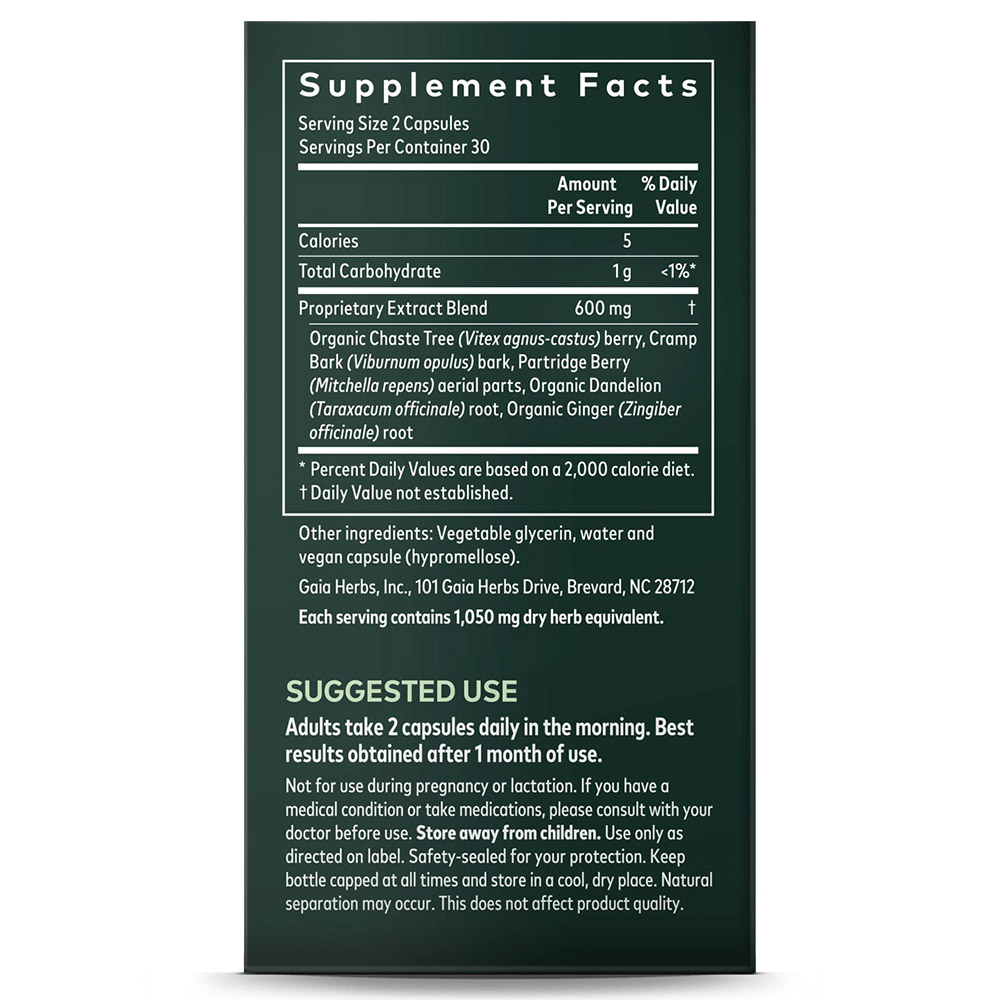 Gaia Herbs - Fertility Support 60 Vegan Liquid Phyto-caps