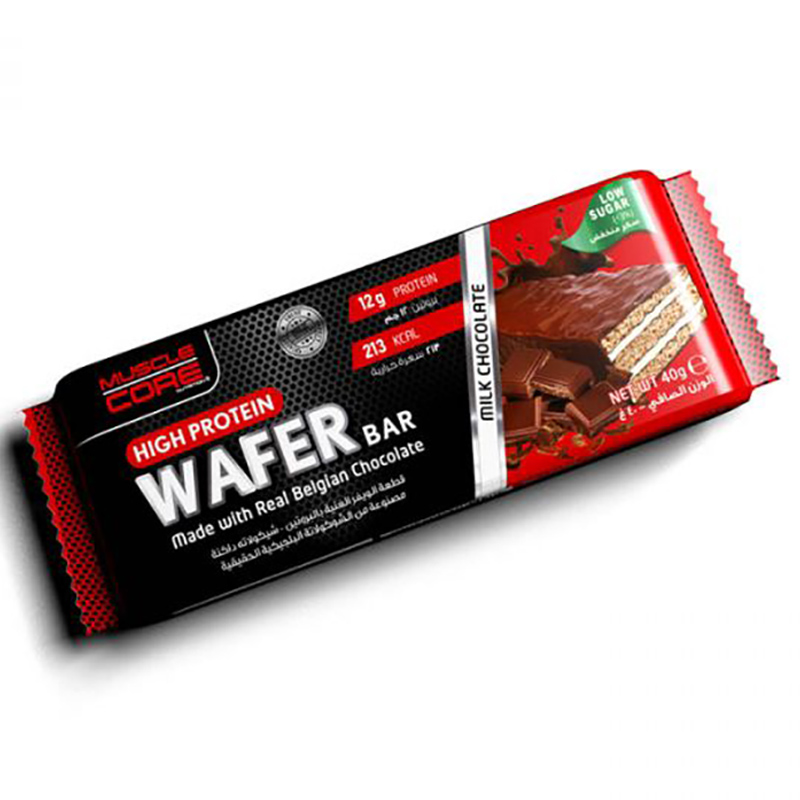 Muscle Core High Protein Wafer Bar Milk Chocolate 12x40g