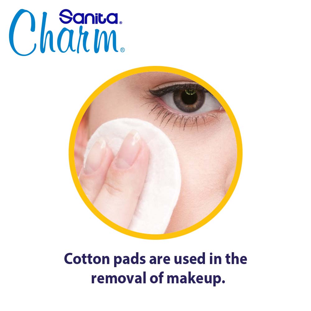 Sanita Charm 100% Cotton Pads 40 Pads
