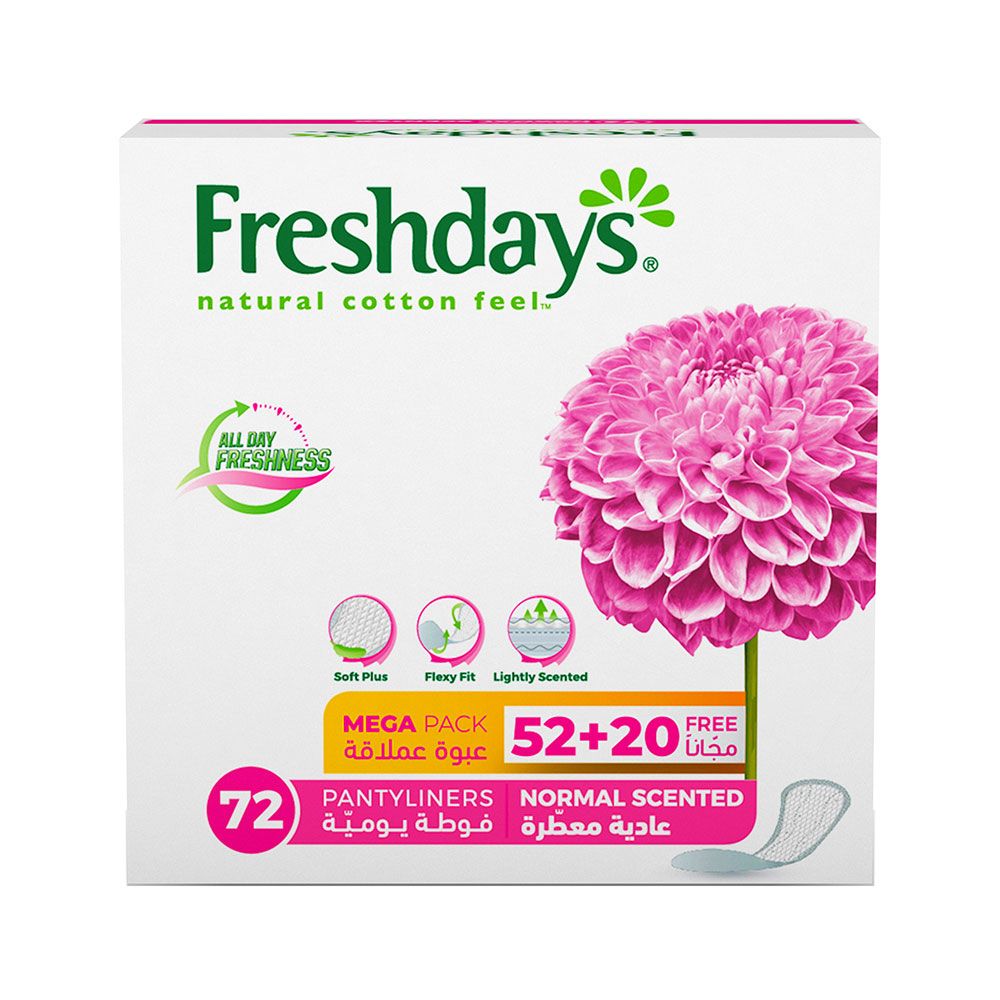 Freshdays Daily Liners Normal Scented 72 Pads