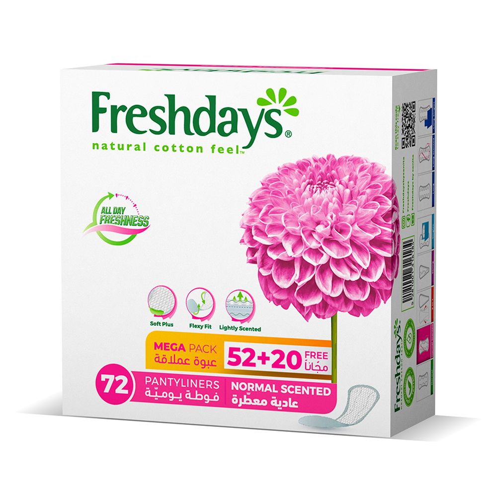 Freshdays Daily Liners Normal Scented 72 Pads