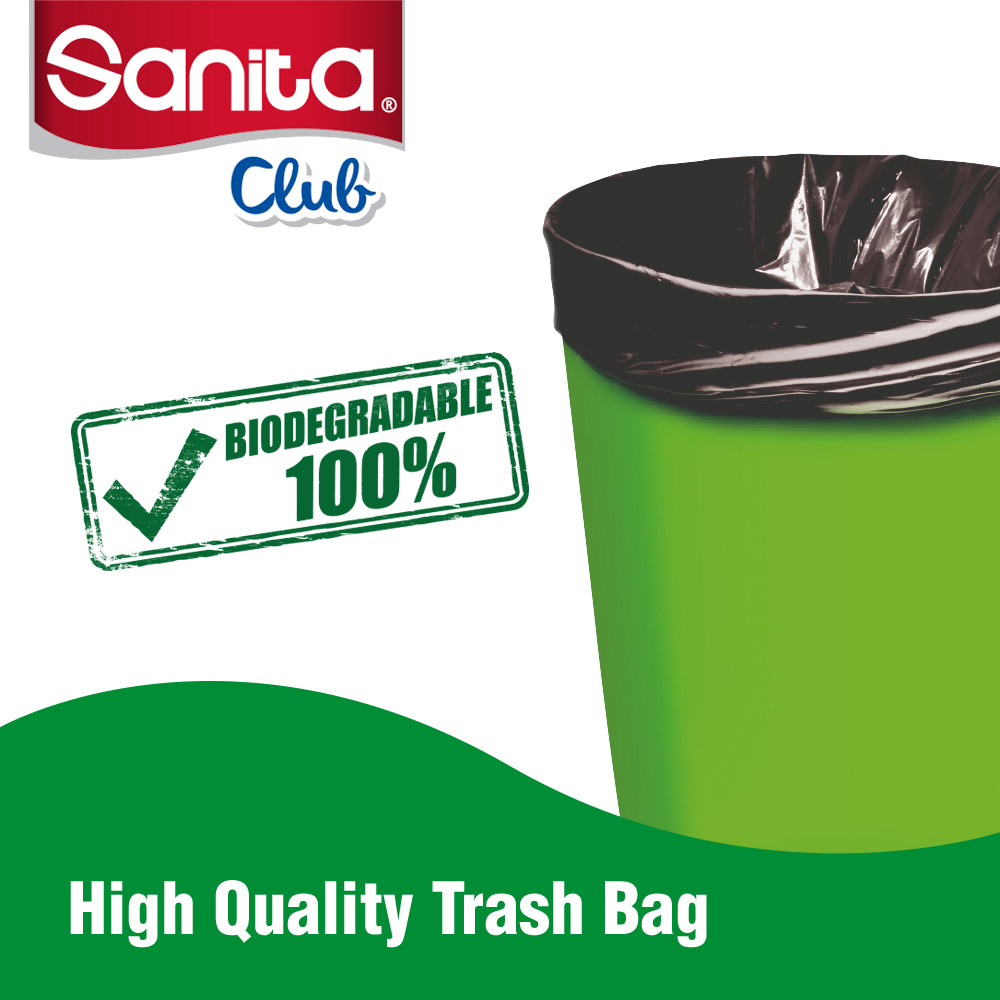 Sanita Club - Trash Bags Biodegradable 20 Gallons 15 Bags