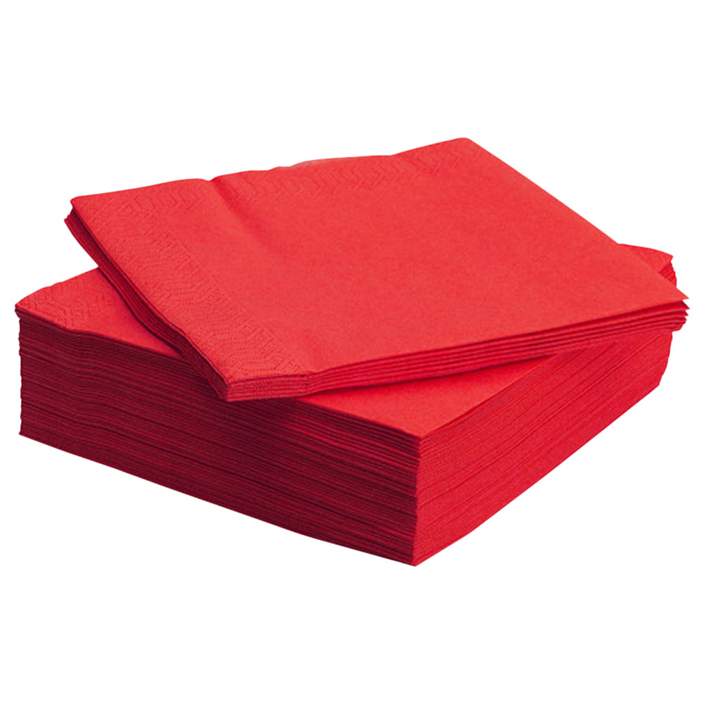Sanita Bouquet - Table Napkins Red Sheet Size 24