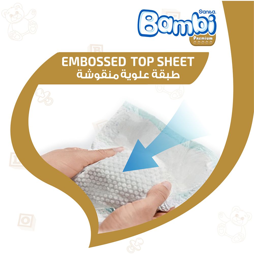 Sanita Bambi - Baby Diapers Super Pack - Size 2 - Small - 3-6 Kg - 168 Pcs