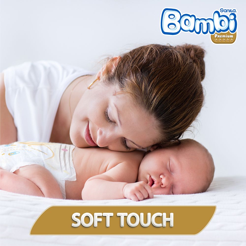 Sanita Bambi - Baby Diapers Super Pack - Size 1 - New Born - 2-4 Kg - 168 Pcs
