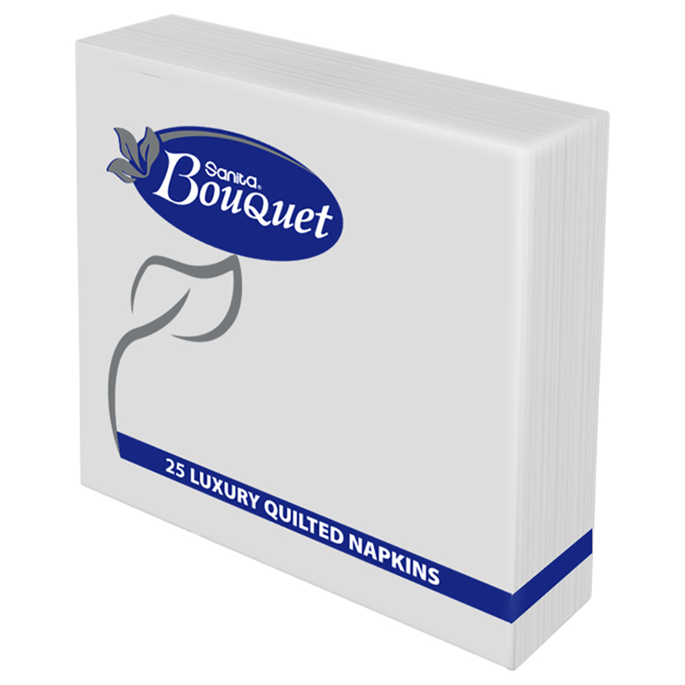 Sanita Bouquet - Table Napkins White Sheet Size 40