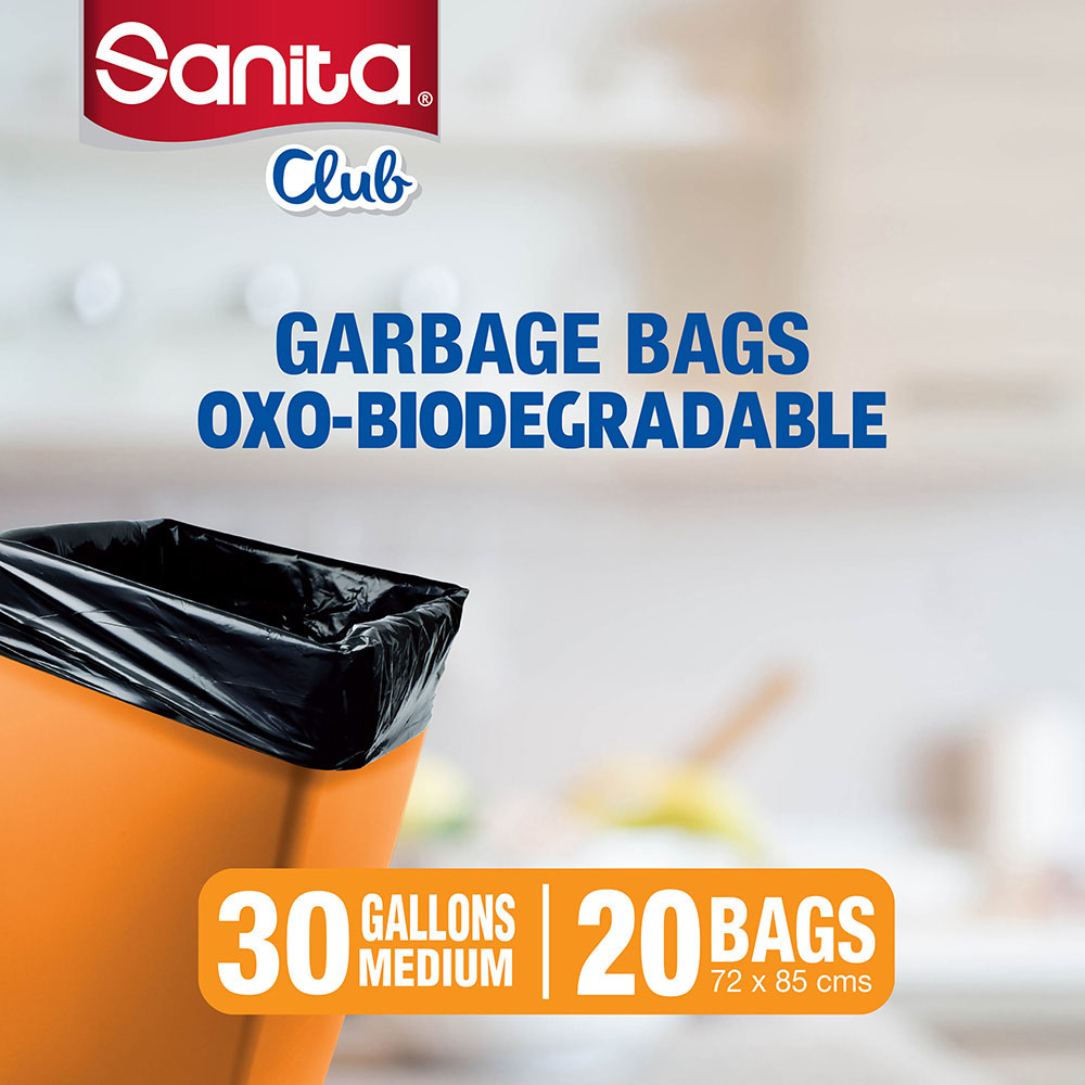 Sanita - Garbage Bags Biodegradable - 30 Gallons - 20 Bags X2
