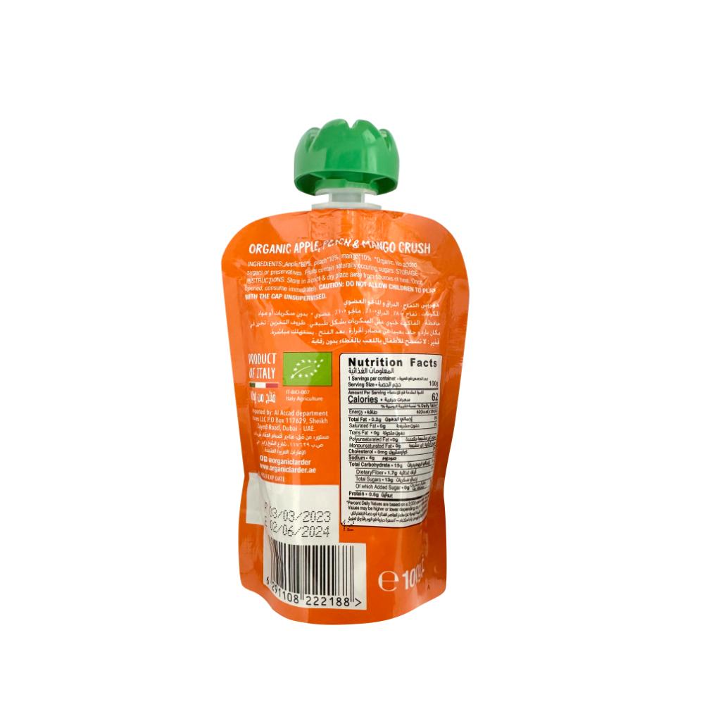 Organic Larder - Organic Apple Peach Mango Crush - 100g