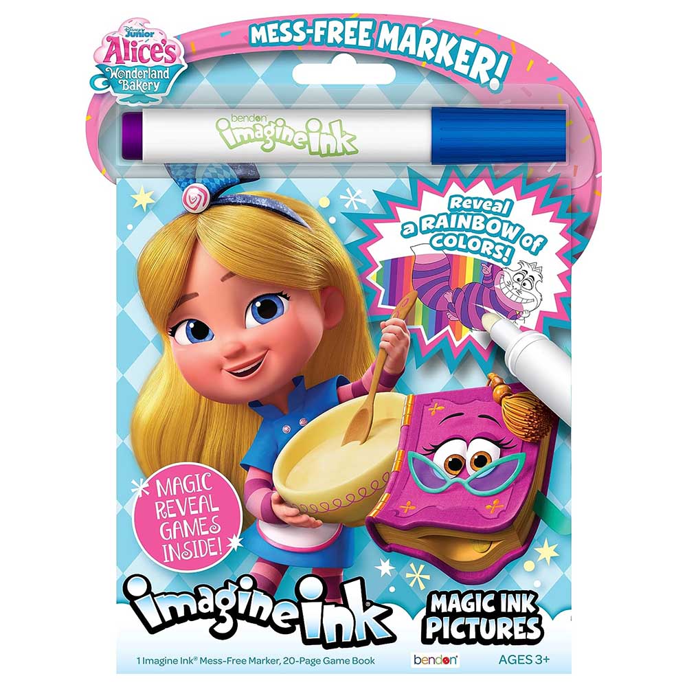 Imagine Ink Alice In Wonderland Activity Book with Mess-Free Marker