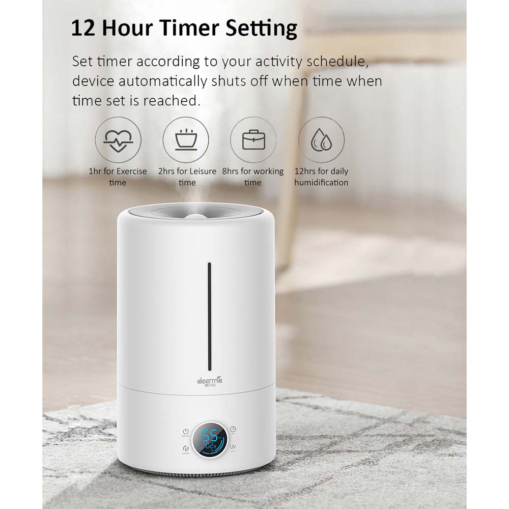 Deerma Touch Display Smart Humidifier 5L - White