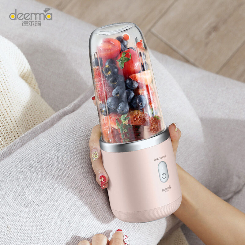 Deerma Mini USB Blender 400ml - Pink