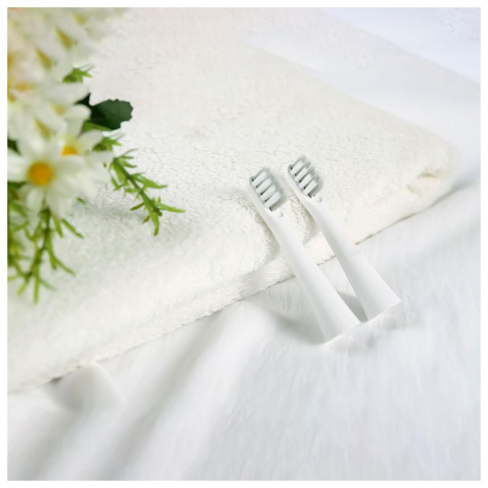 Bomidi - T501 Electric Toothbrush Heads with Brush Heads - 2pc - White
