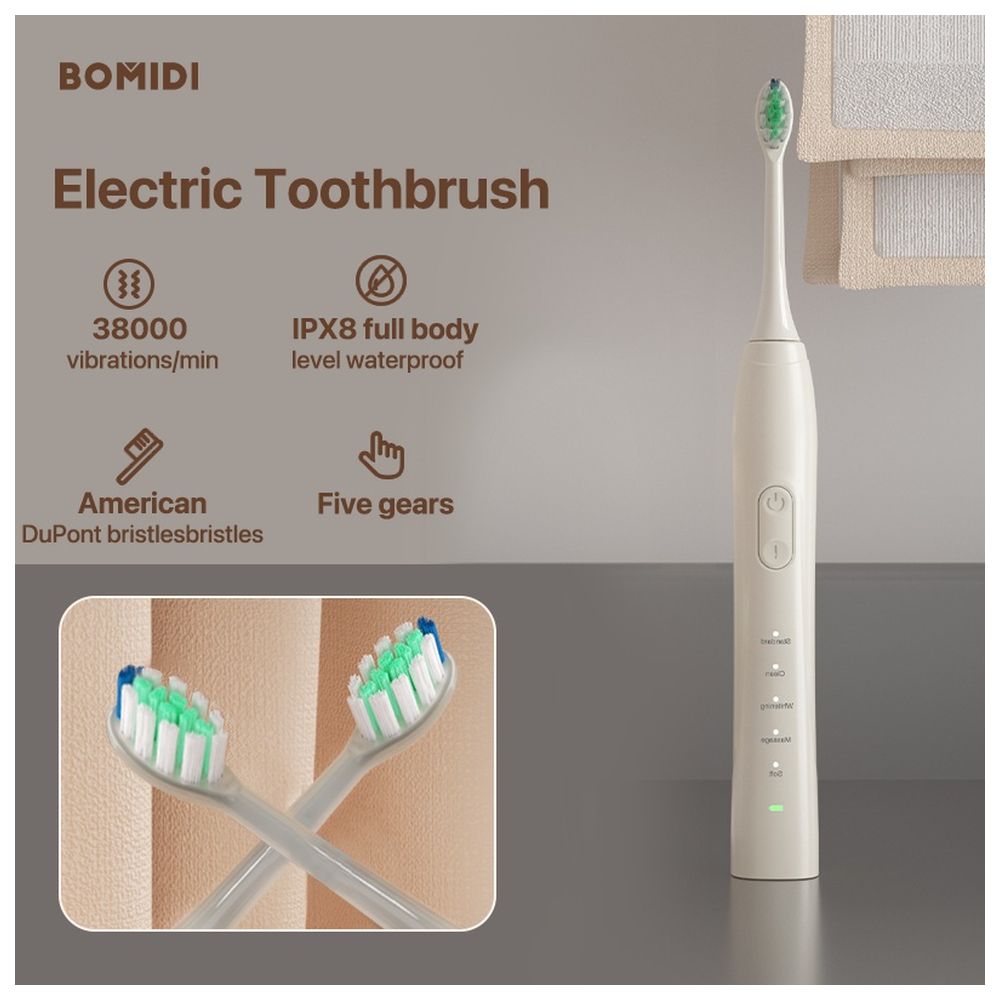Bomidi - TX5 Sonic Electric Toothbrush - White