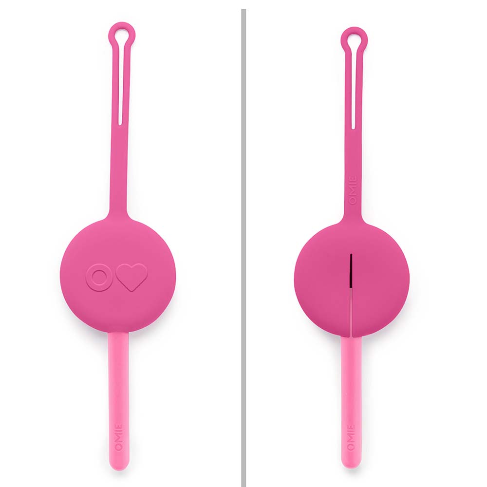 Omiebox - Utensil + Holder Set - Pink