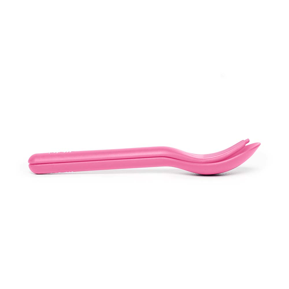 Omiebox - Utensil + Holder Set - Pink