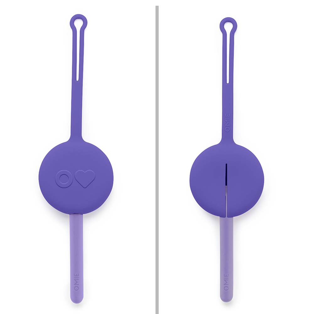 Omiebox - Utensil + Holder Set - Purple