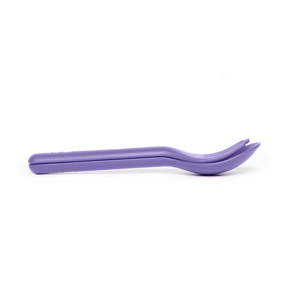 Omiebox - Utensil + Holder Set - Purple
