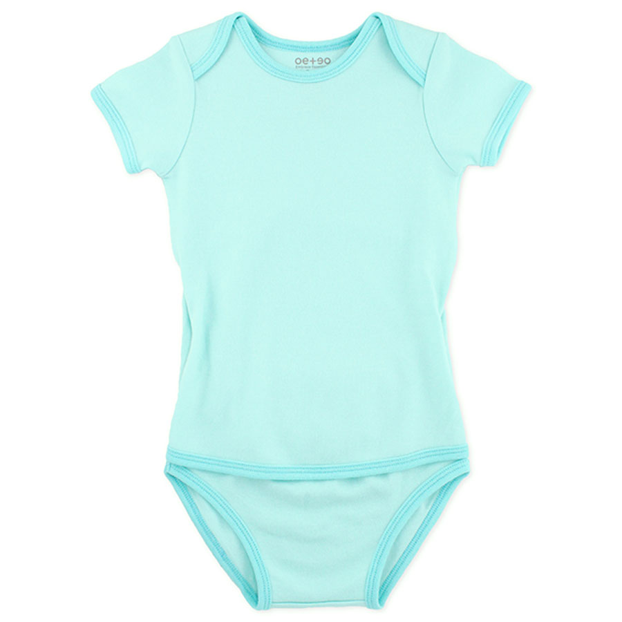 Oeteo Easyeo Variety Short Sleeve Romper - 3 Pcs - Green