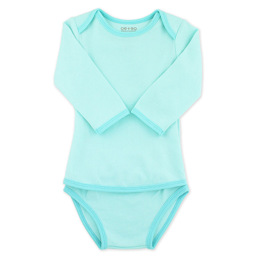 Oeteo Easyeo Variety Bundle LS Romper - 3 Pcs - Green