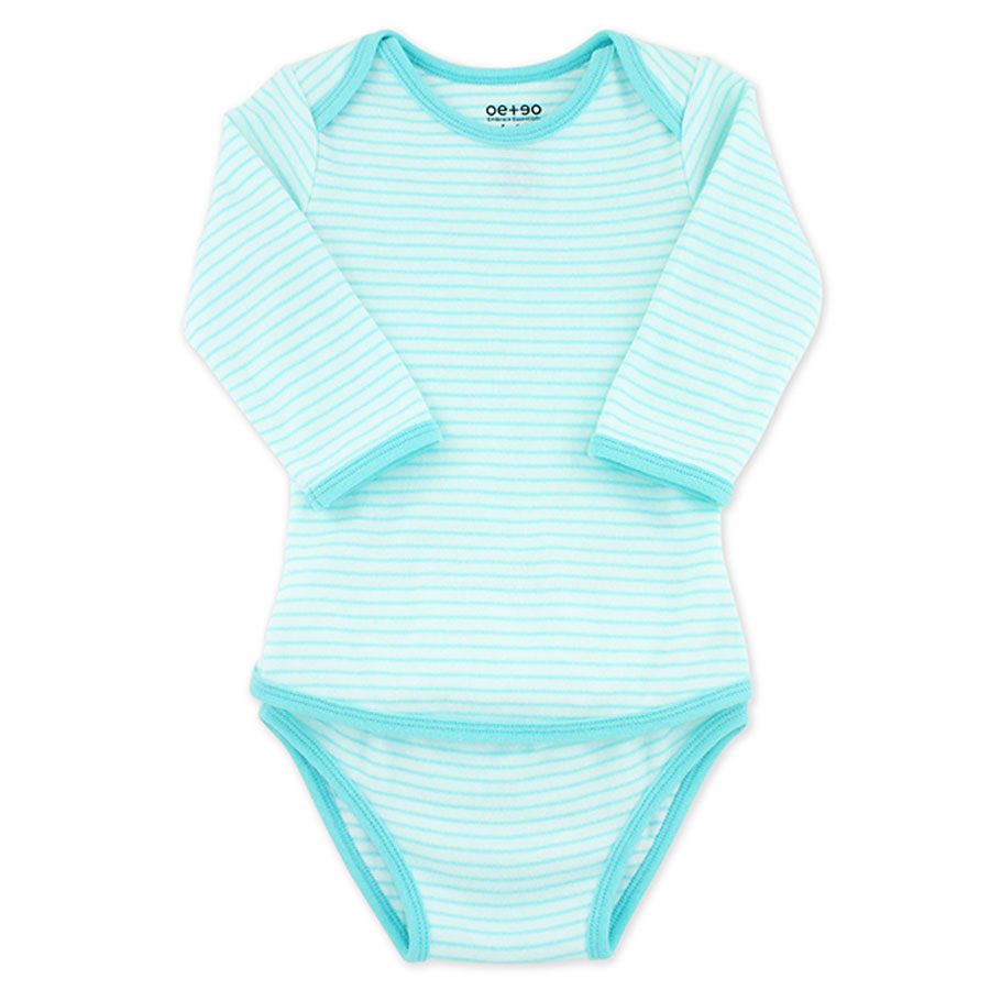 Oeteo Easyeo Variety Bundle LS Romper - 3 Pcs - Green