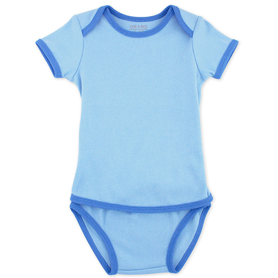 Oeteo Easyeo Classic Short Sleeve Romper Sky - Blue
