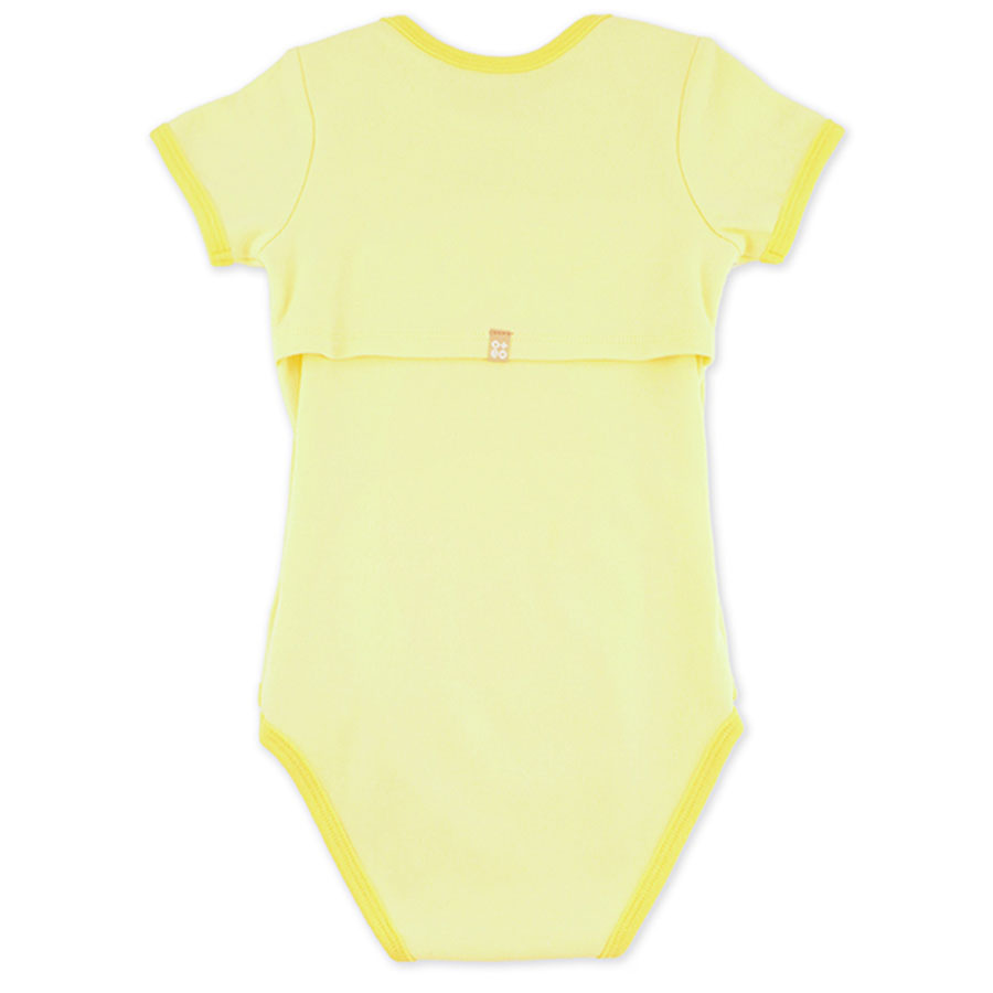 Oeteo Easyeo Classic Short Sleeve Romper Sandy - Yellow