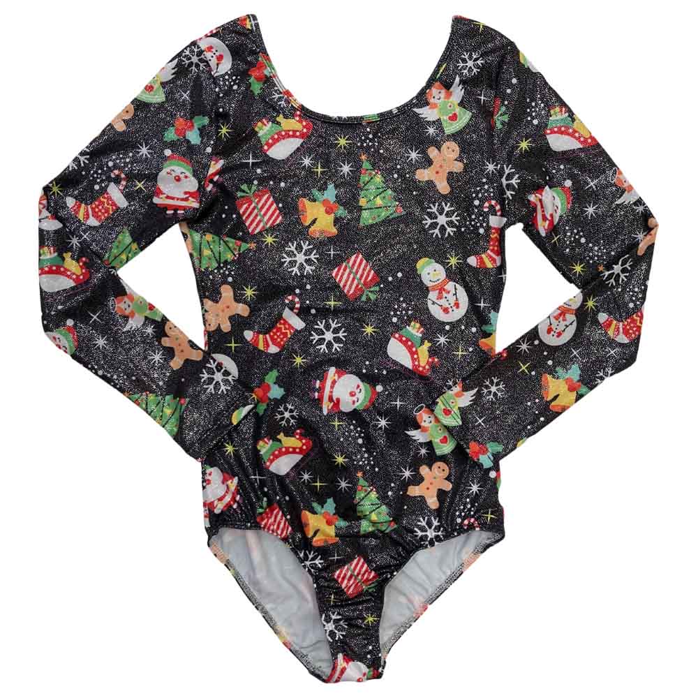 One Sports Christmas Joy Leotard - Black