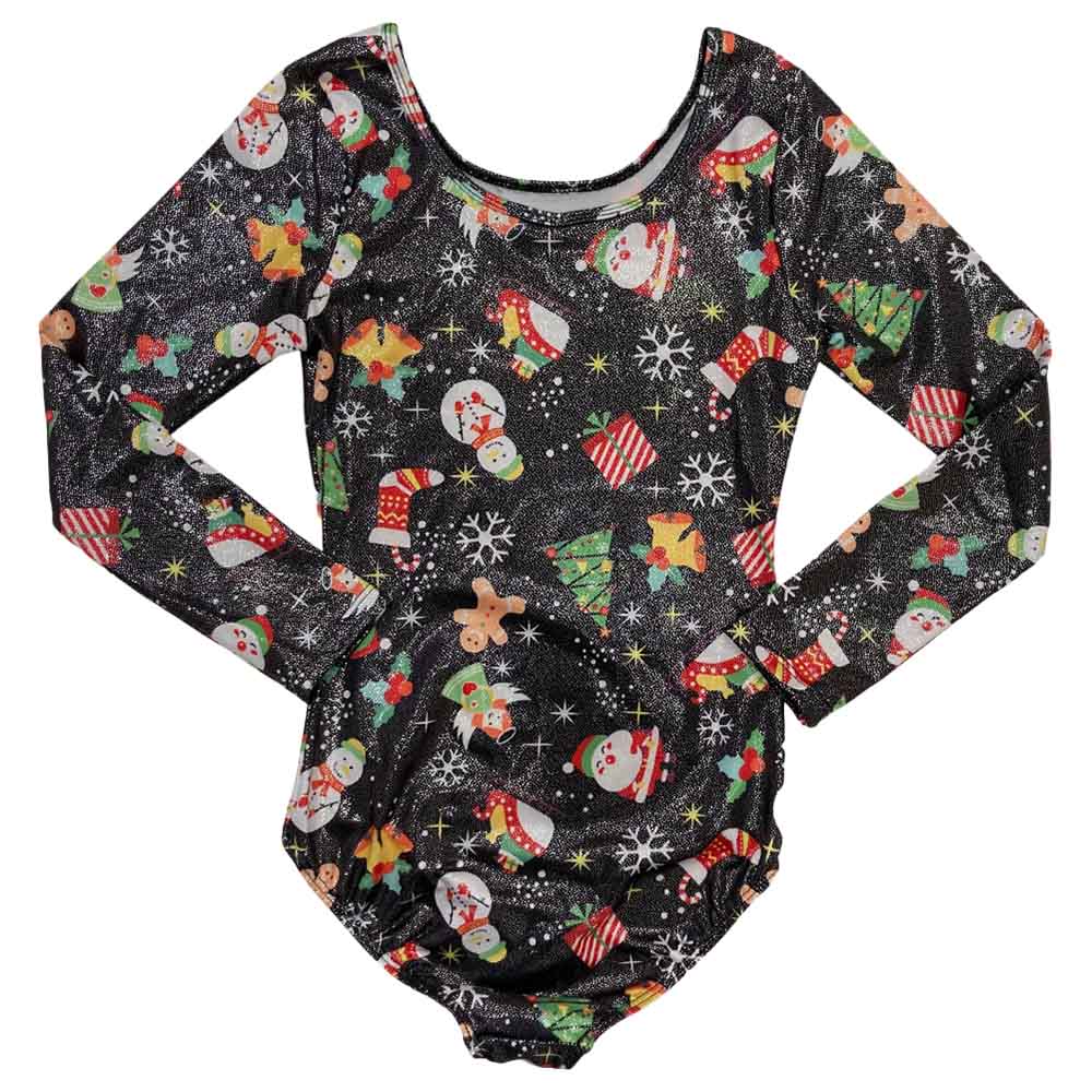 One Sports Christmas Joy Leotard - Black