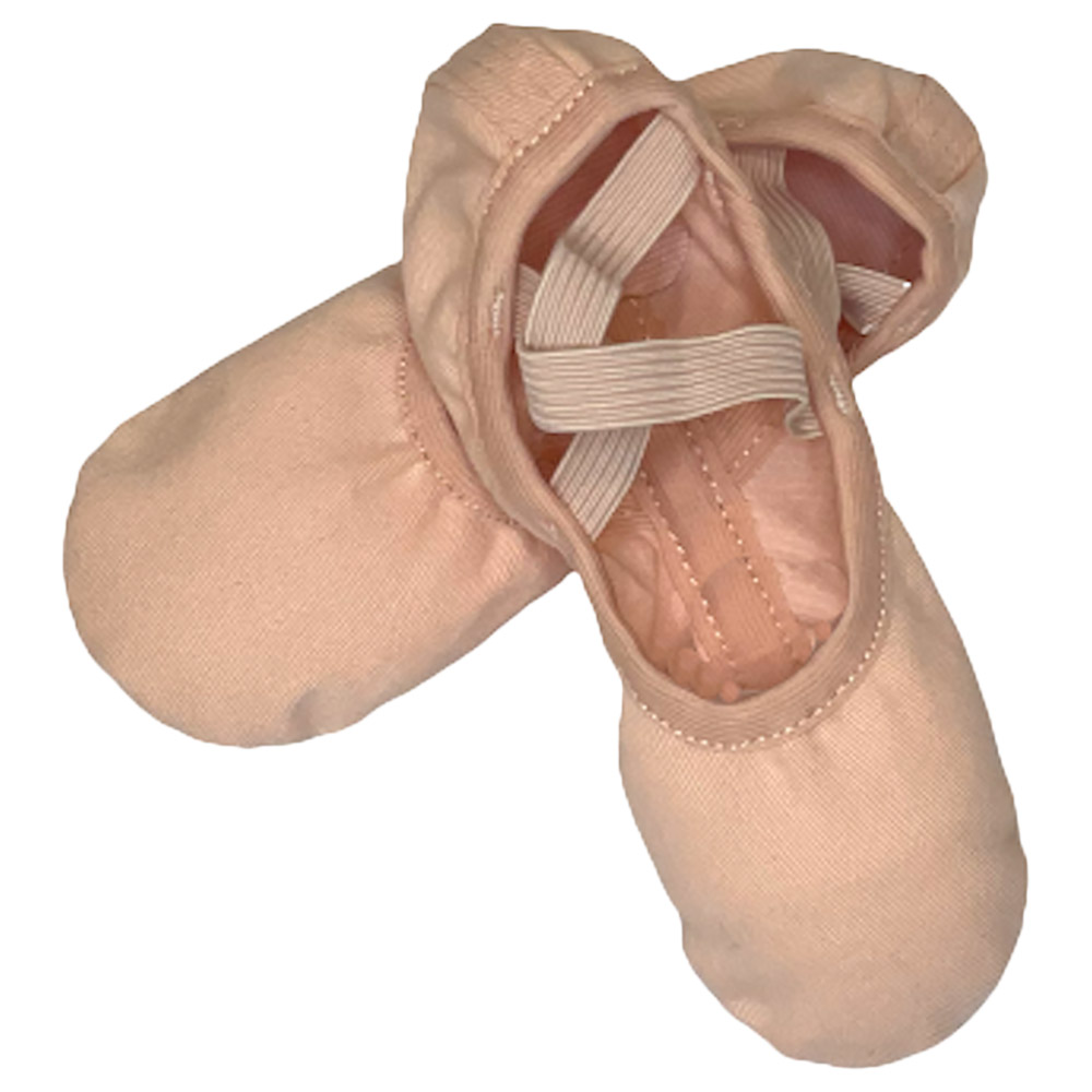 One Sports Stretch Canvas Ballet Shoes - Pink