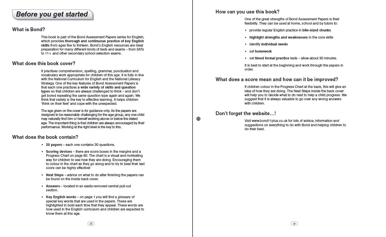 Bond 11+ Assessment Papers English 7-8 Years