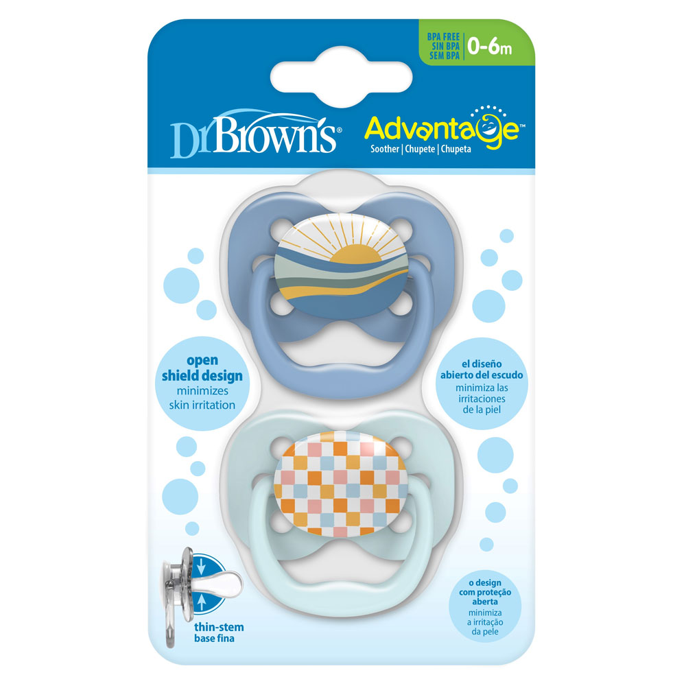 Dr. Brown's - Stage 1 Advantage Pacifier Space 2pcs - Style May Vary