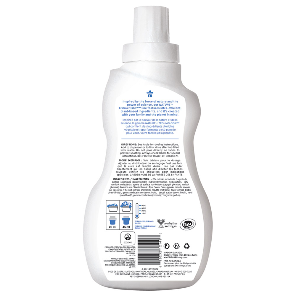 Attitude - Little Ones Night-Soothing Chamomile Fabric Softener 1L -  40 Loads 