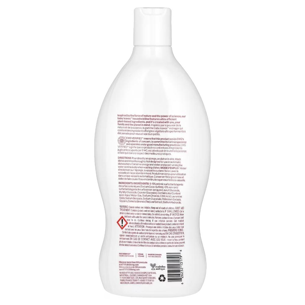 Attitude - Fragrance Free Baby Bottle & Dishwashing Liquid 700ml