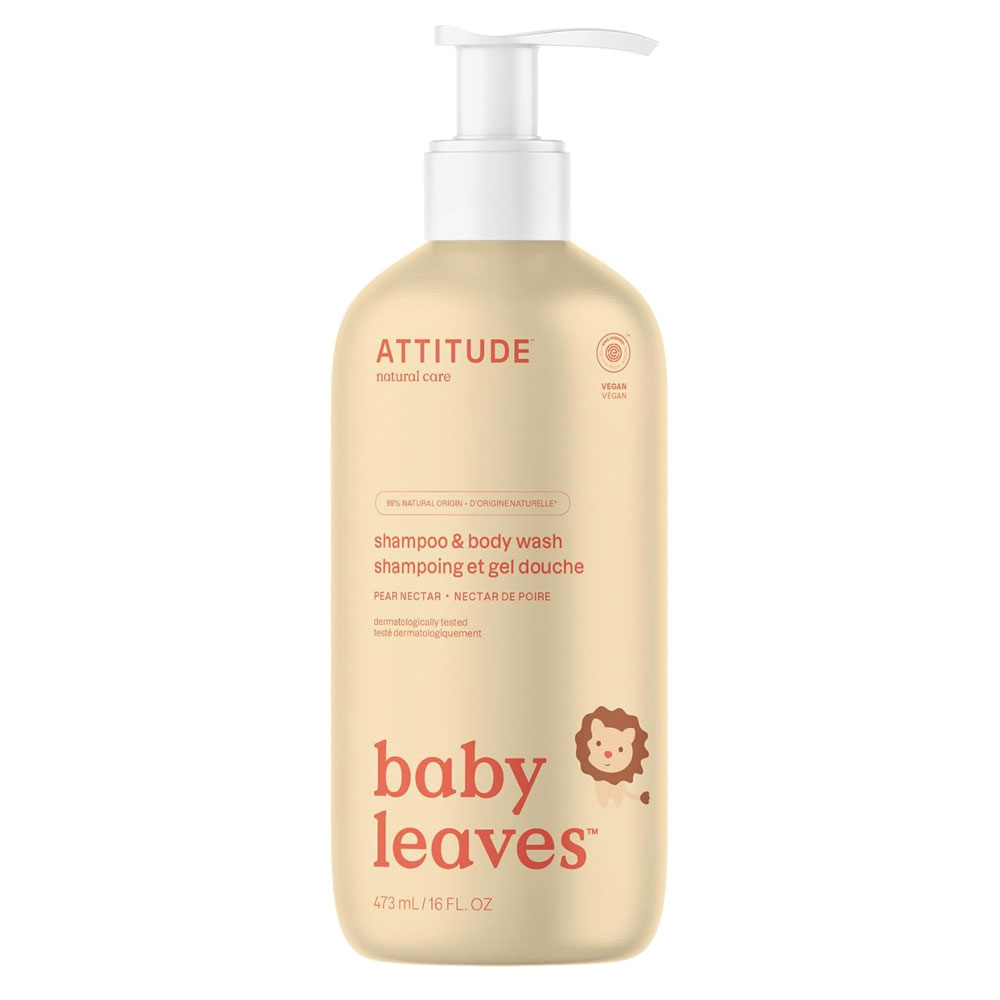 Attitude - 2-in-1 Baby Leaves Shampoo 473ml - Pear Nectar