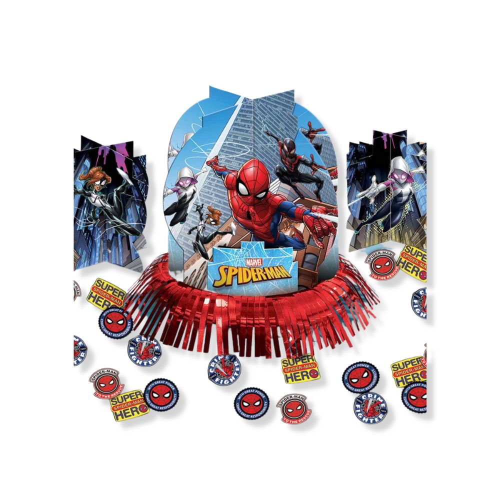 Party Centre - Spider-Man Webbed Table Decorating Kit