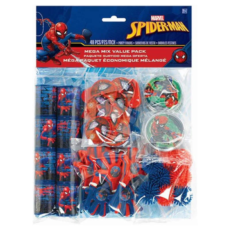 Party Centre - Spider-Man Webbed-Wonder Mega Mix Pack - 48pcs
